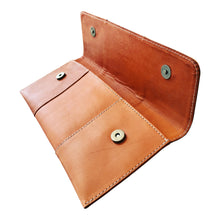 Lisbon Clutch Natural Saddle Leather